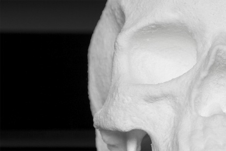 Skull made out of cocaine