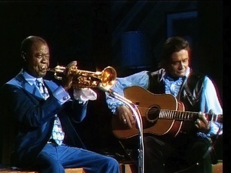 Louis Armstrong and Johnny Cash