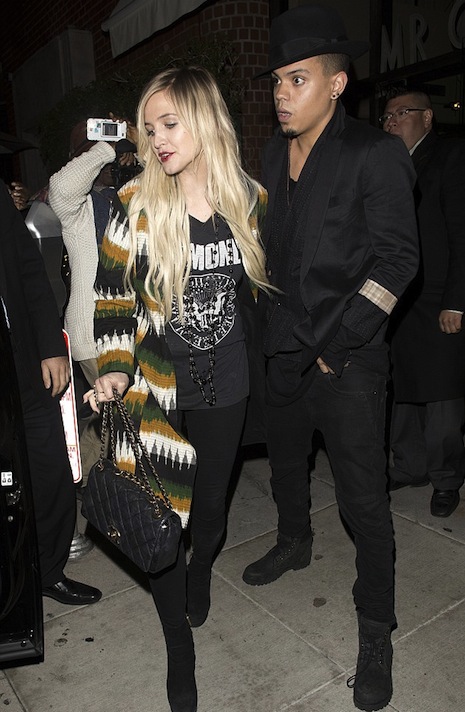 Ashlee Simpson and Evan Ross