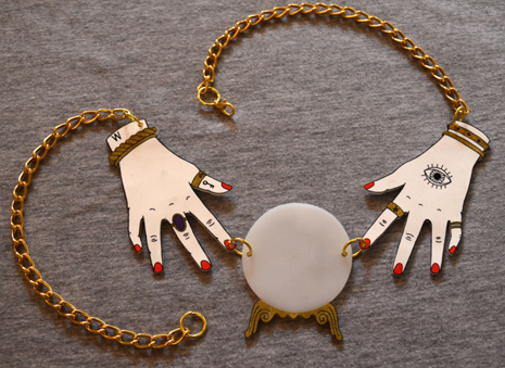 Crystal ball jewelry