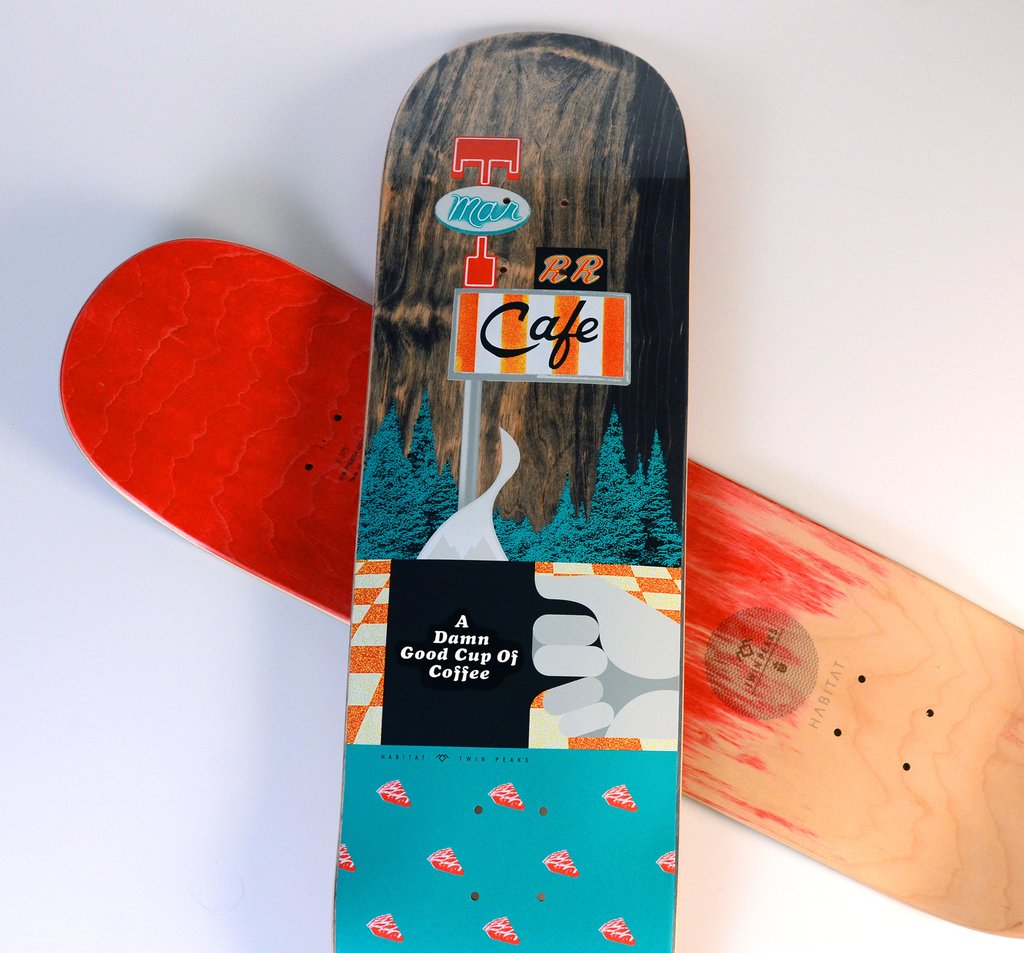 Badass 'Twin Peaks' skateboard decks