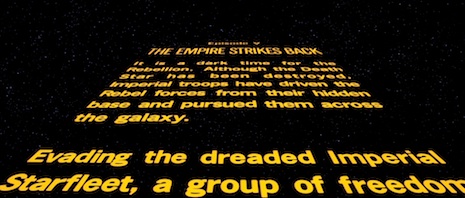 The Empire Strikes Back opening crawl