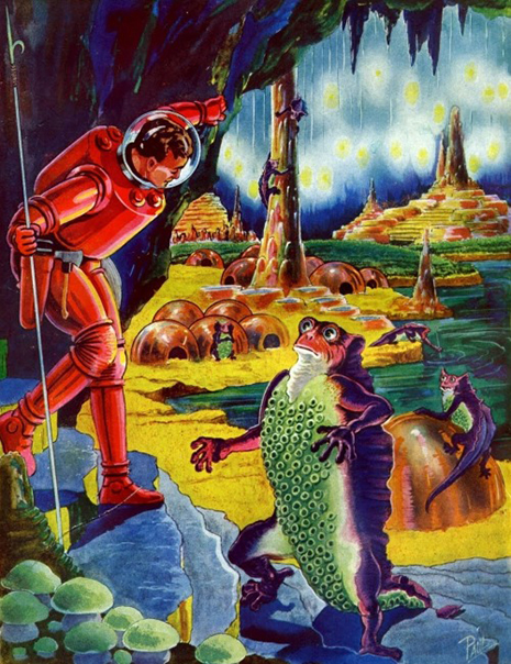 Fantastic Adventures, Back Cover, March 1940, Frank R. Paul