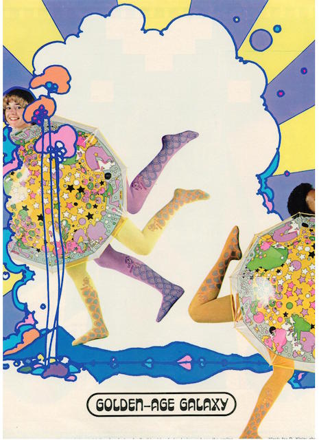 Groovalicious Peter Max fashions from 1970