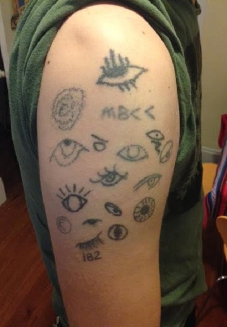 Arm Collage of Eyes