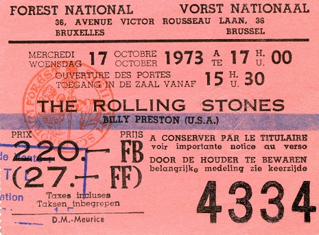 Ticket stub