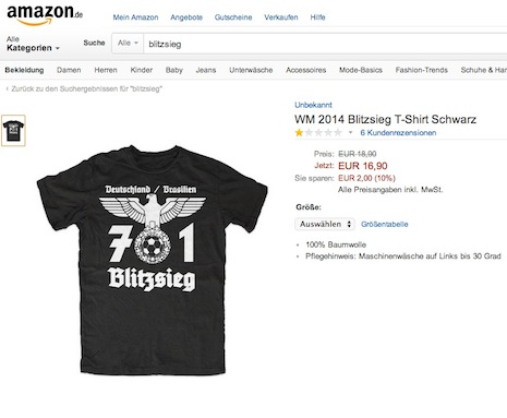 Nazi World Cup shirt