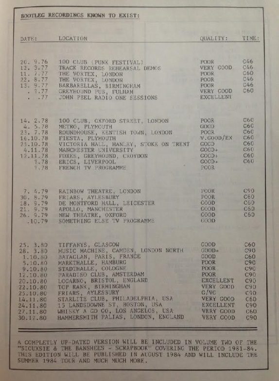 BootlegListing