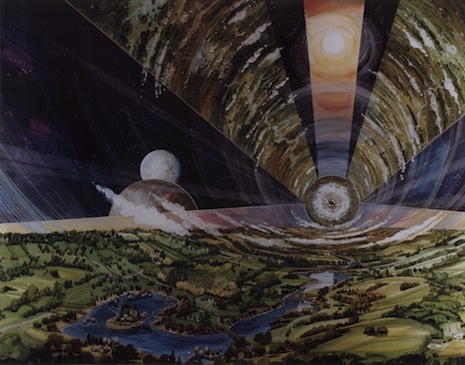 Cylindrical space colony