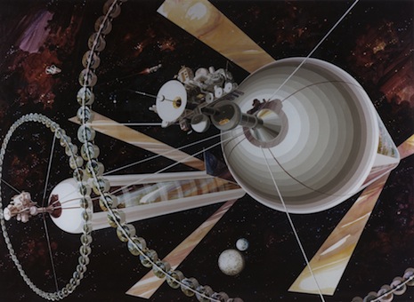 Cylindrical space colony