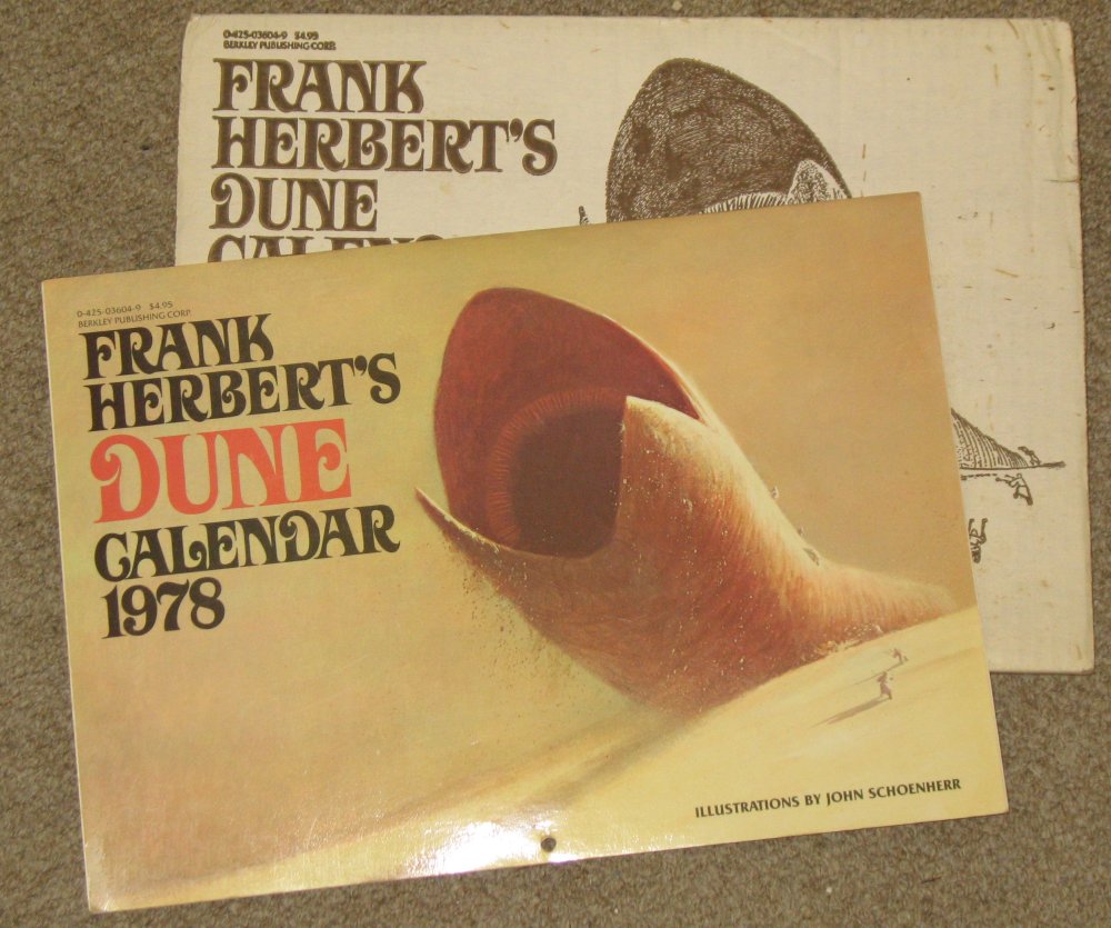 Rare Frank Herbert 'Dune' calendar from 1978 works for 2017!