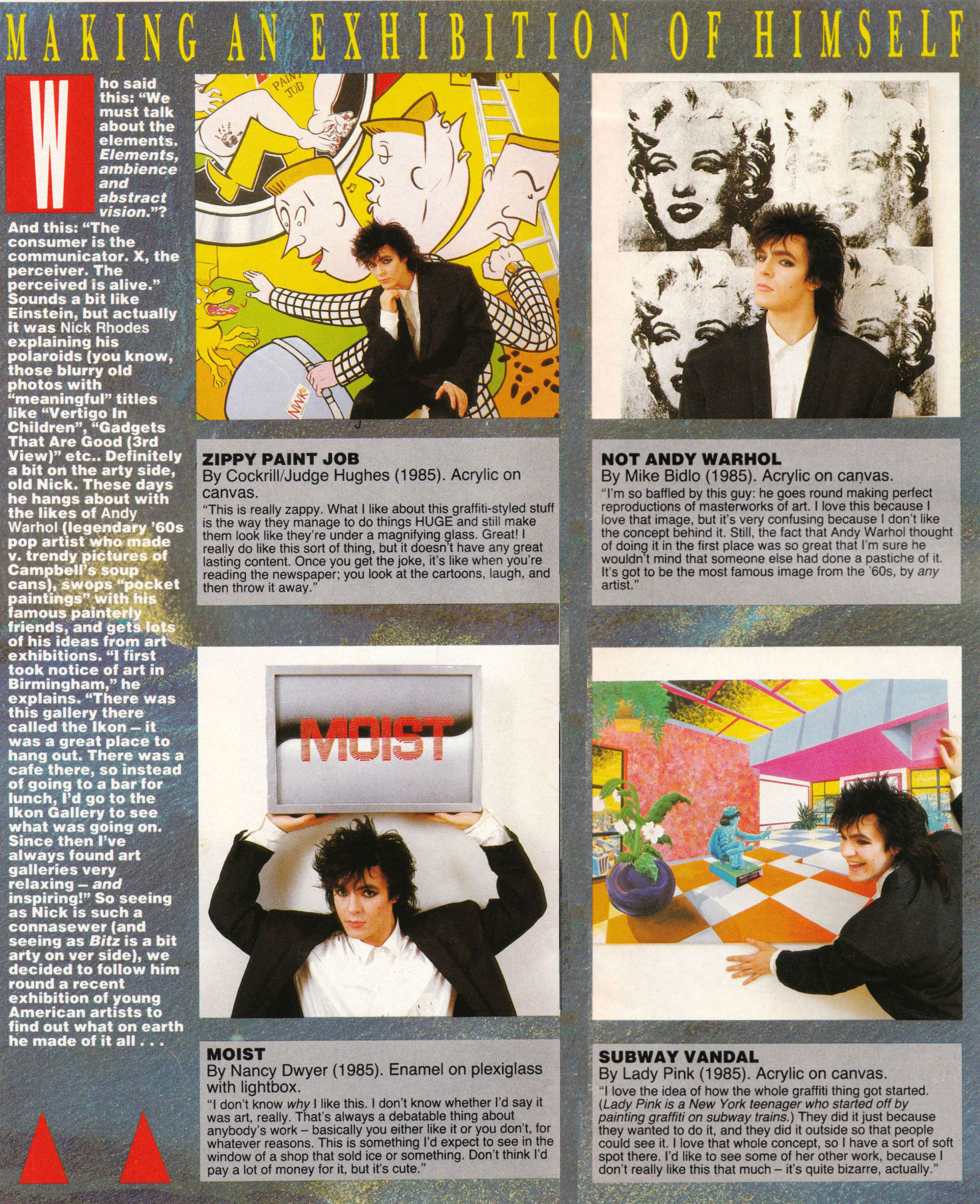 ‘Nick Rhodes’ Art Attack’: Duran Duran’s stylish keyboardist gives fans ...