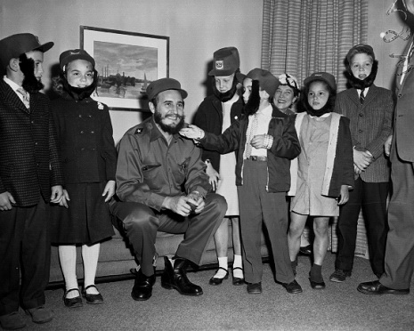 Castro with kids