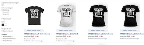 Nazi World Cup shirt