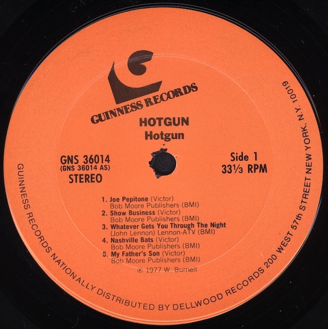Side 1 label