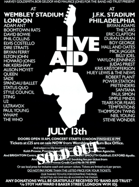 Live Aid poster