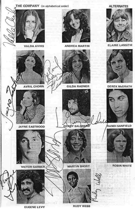 Godspell original cast program