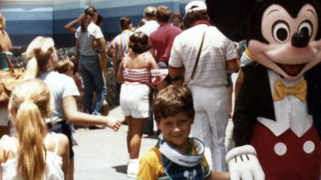 Pablo's son Juan Pablo meets Mickey Mouse in Tomorrowland