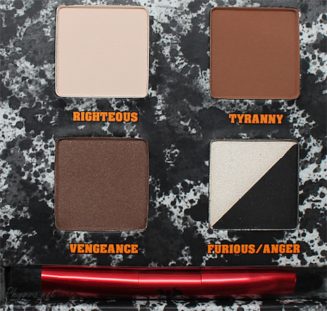 Pulp Fiction Palette colors by Urban Decay