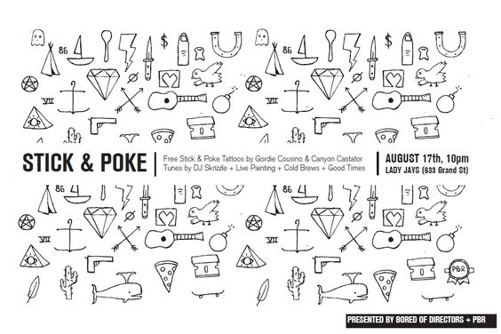Tattoo party flyer